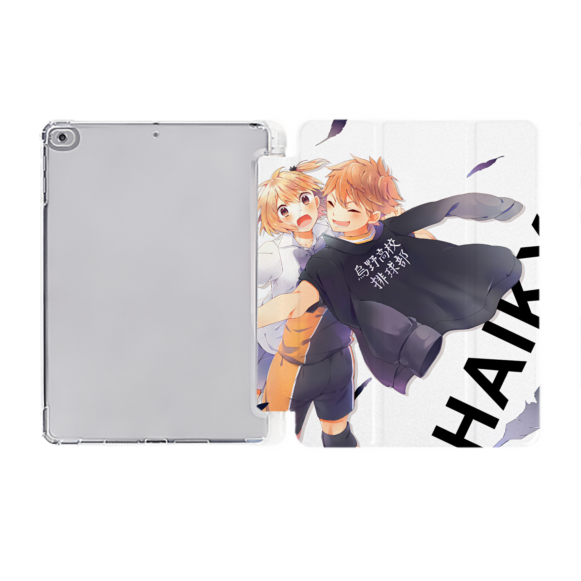 （画像用） ハイキュー!! Haikyu!! IPad ケース ペン収納付き 三つ折りスタンド PUレザー×シリコン 対応機種9.5/10.5/10.9インチ